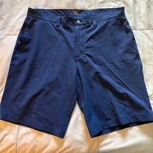 Polo by Ralph Lauren Men's Deep Blue Flat Front Shorts